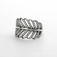 Productos calientes de moda Anillo de diamante de moda 2016 Anillo de cristal de diamante de plata esterlina italiano 925